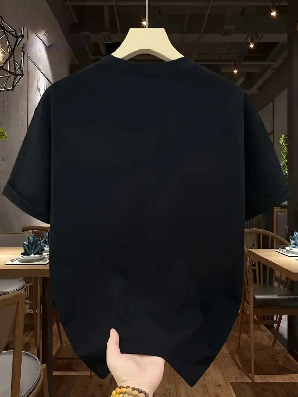 Men's summer 100% pure cotton fashionable casual sports loose Calvin pattern printed round neck short sleeved T-shirt top